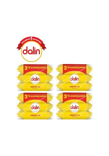 Dalin Islak Havlu Mendil Klasik 56 Yaprak 12 Li Set (672 Yaprak)