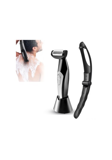 Yunboo Erkek Vücut Tıraş Makinesi - Islak/kuru Kullanım, Katlanabilir, 500mah Pil, Şarjlı, Yıkanabilir Siyah Siyah