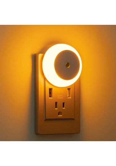 Yaozixa Akıllı Işık Kontrollü Gece Lambası Duvar Tipi Göz Koruyucu Enerji Tasarruflu 4'lü Paket Avrupa Standart Beyaz Işık Beyaz