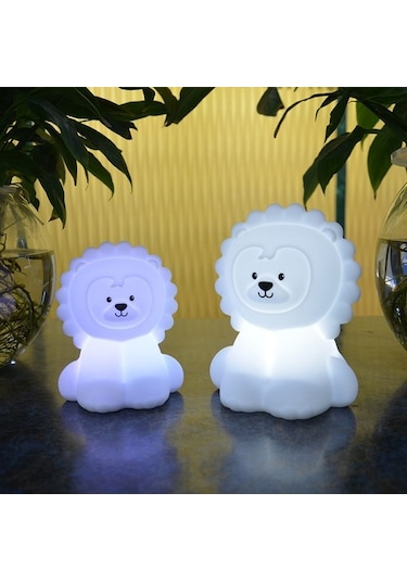 Metabagua Gece Lambası Sevimli Bebek Gece Lambası Lambası Şarj Edilebilir Silikon Led Gece Lambası Hayvan Kreş Lambası Yatak Odası Taşınabilir Işık 5gık62 Beyaz