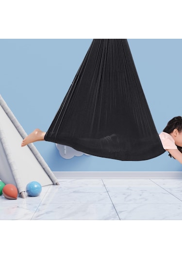 Suntek Çocuk Salıncak Hamak Balkon Için Anti Tip Sandalye Siyah