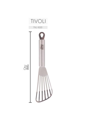 Paslanmaz Çelik Delikli Spatula Pasta Kek Sunum Spatulası 26 Cm