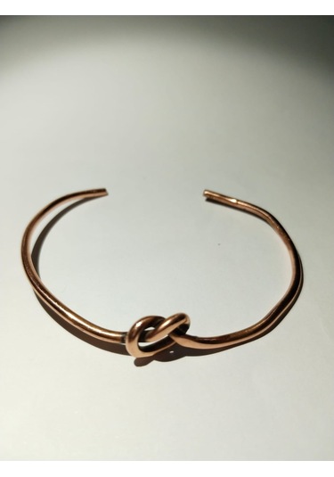 Düğüm Model El Yapımı Saf Bakır Bileklik Aksesuar Şık Takı Çok Renkli