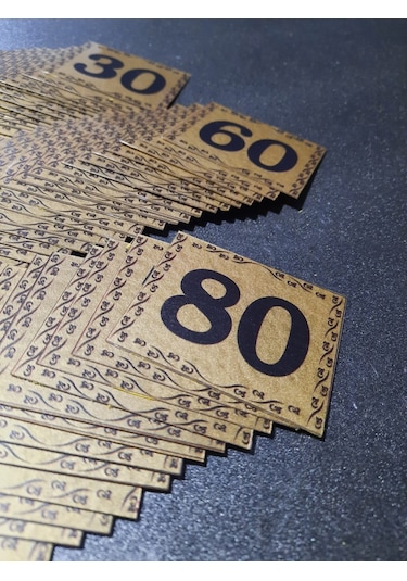 Kapı Numarası  5.5x6.5 Cm  Kendinden Yapışkanlı No:1 Den 80’E