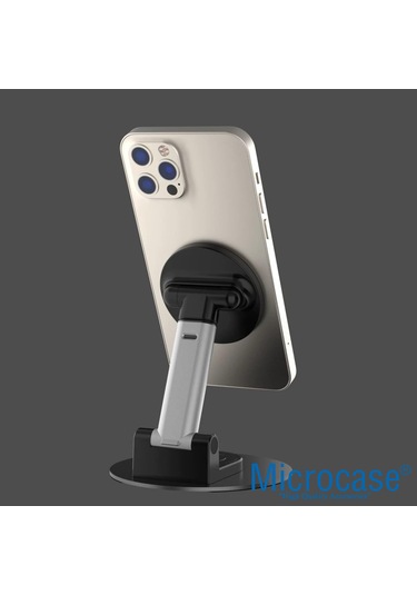 Microcase Masaüstü Ayarlanabilir Manyetik Başlıklı Dönerli Telefon Tutucu - Al5091 -