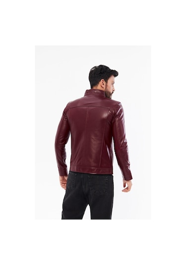 Derinss Der198 Hakiki Deri Erkek Bordo Mont 001
