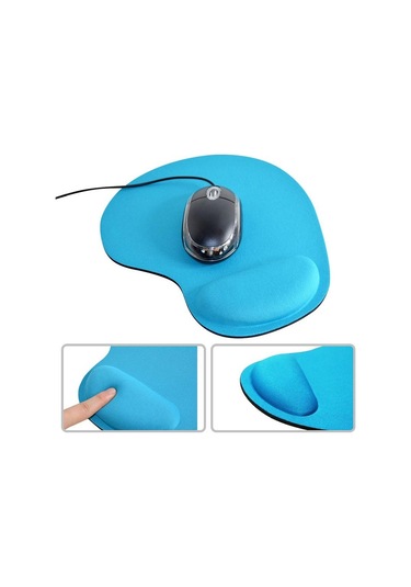 Mavi Fonken Mouse Pad Ergonomik Rahat Bilek Dinlenme Mouse Pad Bilgisayar Masası Dizüstü Dizüstü Oyun Mousepad'leri