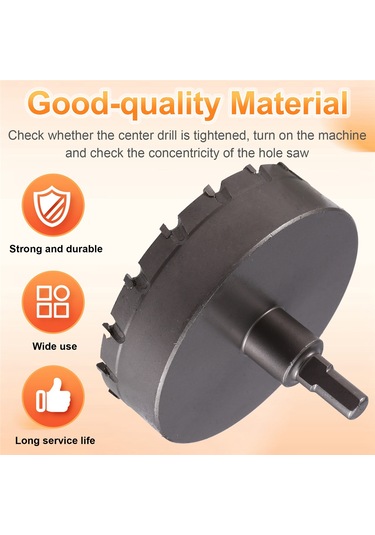 Delik Testeresi 100mm Sert Alaşımlı Genişletilmiş Delik Testeresi Metal Demir Ahşap