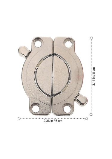 Samdoo Gümüş Renkli Çinko Alaşımlı Masa Kilidi - Masa Yapraklarını Sabitler, Düzenli Kilitleme, Ahşap Mobilyalar İçin Uygun, Dayanıklı Tasarım