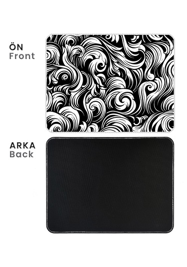 İlyuka Mousepad 40x30cm Gaming Mp364030 Black-white A. Patterns