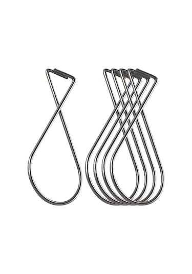 Tavan Kancaları 100'lü Set - Düğün Dekorasyonları Ve Sınıf Dekorasyonları İçin Mükemmel Tavan Askı Klipsleri - Tavanlar Ve Asma Tavanlarla Uyumlu T Klips Gümüş