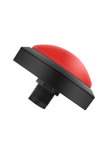 Kangvka Kırmızı 100mm Büyük Düğme - Led Işık Ve Üç Ayaklı Mikro Anahtar İle - Oyun Makinaları Ve Otomatlar İçin Dıy Montajlı