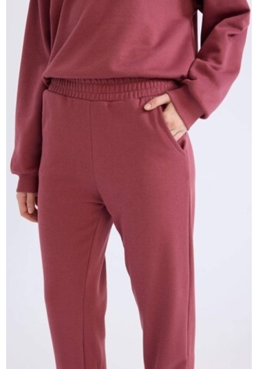 Defacto Regular Fit 2li Takım Kalın Bisiklet Yaka Sweatshirt Esnek Belli Jogger Eşofman Altı D8022axnsbr26 Bordo