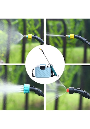Leezsing Elektrikli Bahçe Yağmurlama Sistemi Bahçe Bitkileri Sulama Cihazı Çiçek Püskürtme Makinesi Teleskopik Çubuk Uzunluğu Ayarlanabi-9