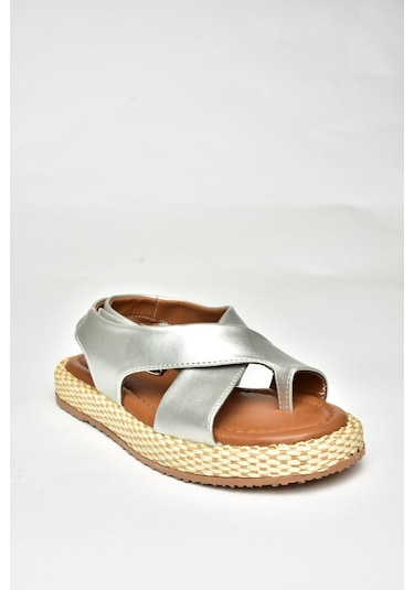 Fox Shoes U973264509 Gümüş Kadın Sandalet Gümüş