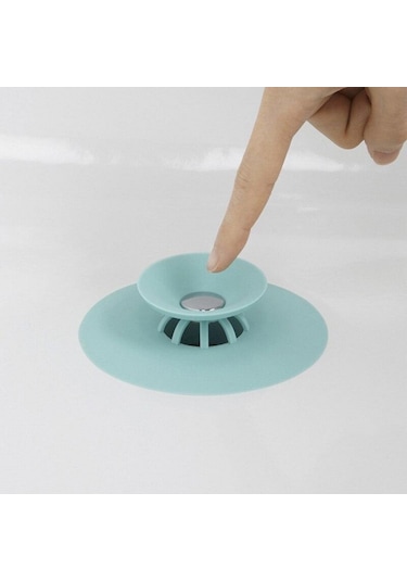 4*Lü Silikon Malzeme Banyo Mutfak Gider Evye Lavabo Çöp Tıpa