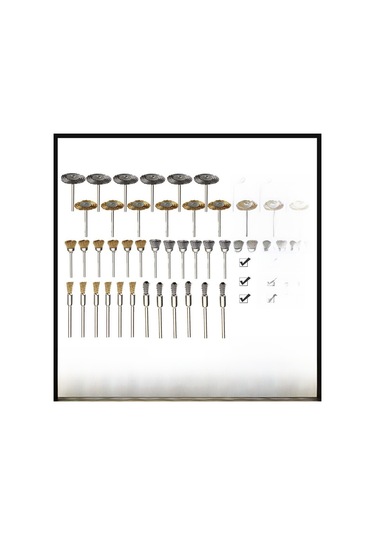 Geeksen 45 Parça Gümüş Çelik Fırça Seti - Elektrikli Taşlama Aleti İçin Pas Kaldırıcı, Metal Yüzey Temizleyici Ve Parlatıcı Uçlar