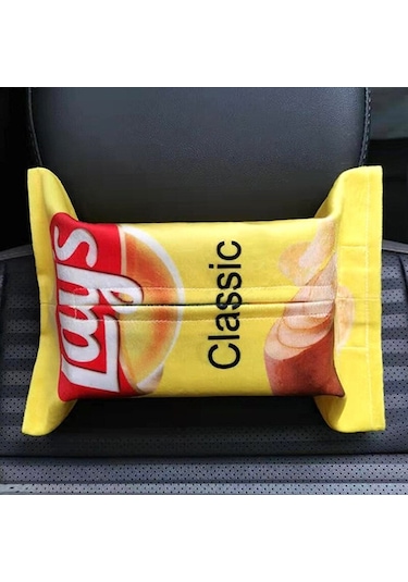 Otomotiv C-patates Cipsi Doku Kutusu Işık Lüks Asılı Banyo Doku Çanta Restoran Ev Soyut Kağıt Yaratıcı Araba Pazen Peçete Kutusu