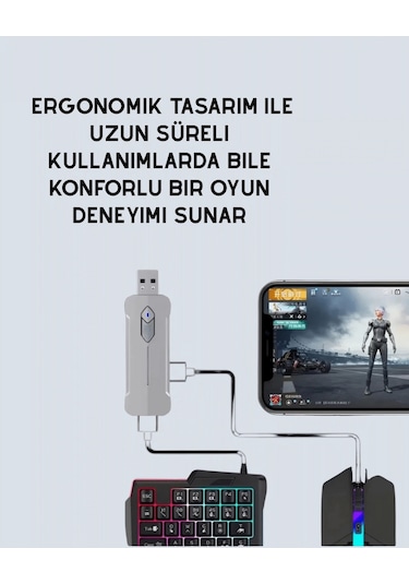 Mobil Oyunlar İçin Klavye, Mouse Ve Dönüştürücü Seti