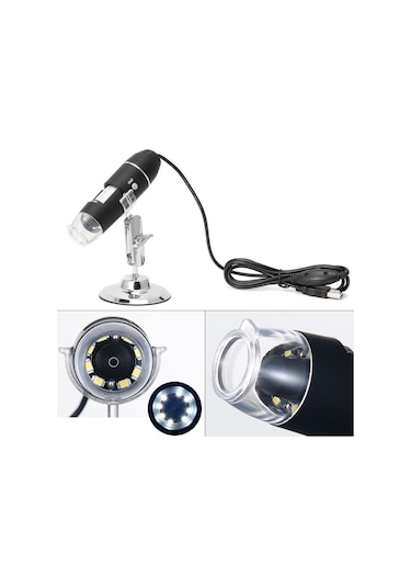 Dijital Usb Hd Cmos 8 Led Mikroskop 1600x