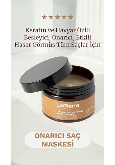 Lapien's Yıpranmış Kuru Saçlar İçin Yoğun Onarıcı Saç Maskesi 300 ML