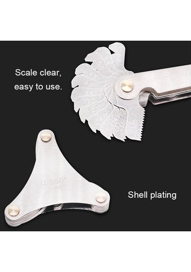 Dancemonkey 52 Adet Metrik 60 + İngiliz 55 Cr Paslanmaz Çelik Diş Ölçer Diğer