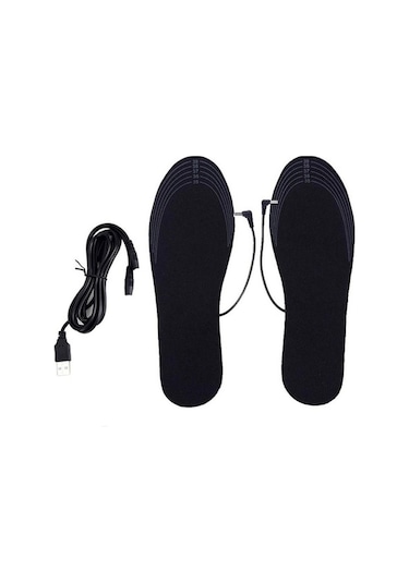 Maoyaya Yıkanabilir Kesilebilir Isıtıcı 1 Çift Usb Isıtma Tabanlık Elektrikli Ayak Isıtıcı Boyutu 41-46 Çok Renkli