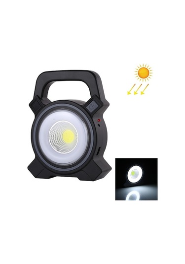 Bahçe Aydınlatma Jy-819a 10w Güneş Şarj Edilebilir Beyaz Işık Cob Led Çalışma Işığı, Güneş Panelli El Kamp Lambası