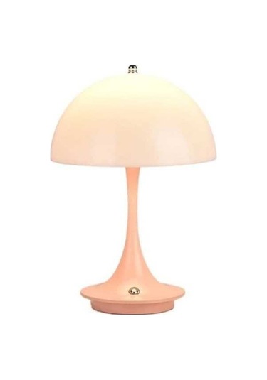 Fastbuy Elit Mcmasa Lambası, Dokunmatik Gece Lambası, Yatak Odası Şarjlı Başucu Işık, Modern Pembe, J7edwt Açık Pembe