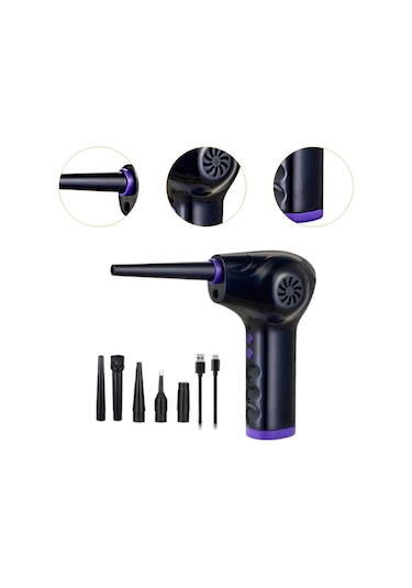 Suntek Taşınabilir Hava Üfleyici Toz El Klavyesi Yüksek Mor