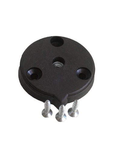 3'lü Zigon Sehpa Plastik Montaj Bağlantı Aparatı Metrik 8 Siyah 9 Adet