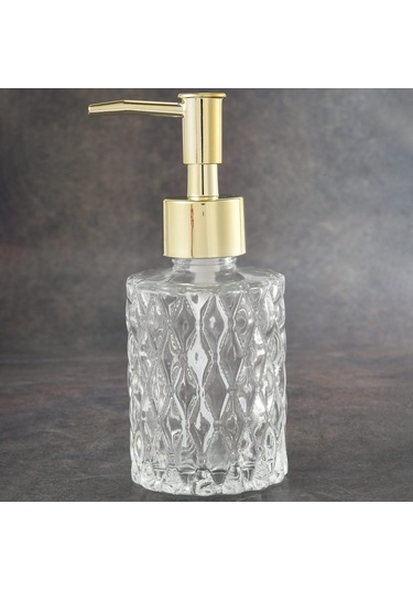 Xurunkeji Çok Amaçlı Mesa Sabunluk Kolay Temizlenebilir Cam Sabun Pompası Dağıtıcı Mutfak Ve Banyo İçin Mükemmel Altın Altın