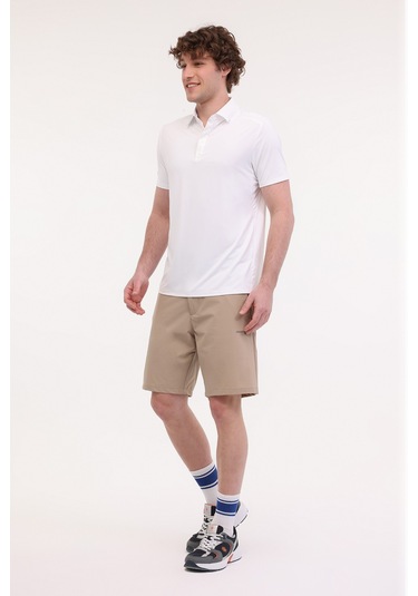 Lumberjack Ml Desce 12ns297 5fx Beyaz Erkek Kısa Kol T-shirt Beyaz