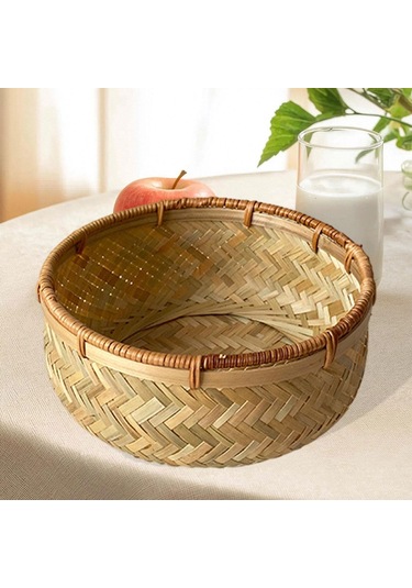 Suntek Dokuma Meyve Sepeti Masaüstü Oturma Odası Için M Kahverengi