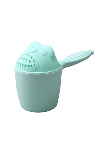 Xindoker Yeşil Bebek Şampuan Cupu - Pp Malzeme, Göz Koruyucu, Kolay Kullanıma Uygun, Çiçek Sulama + Diş Fırçası Kupsu Fonksiyonu