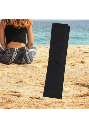 Homyl Piknik Dış Mekan Mat Plaj Koltuk Minderi Kamp Açık Siyah