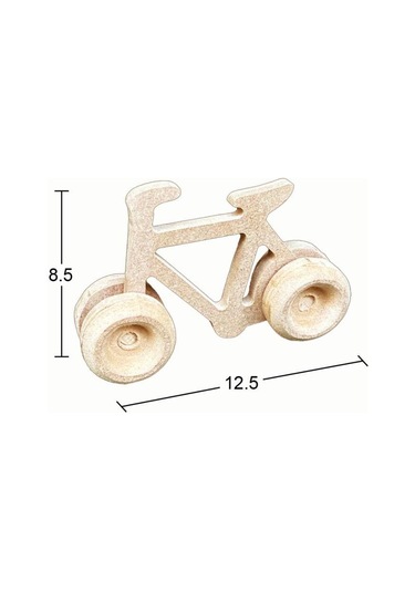 Ahşap Oyuncak Bisiklet 12,5x8,5cm Oy100