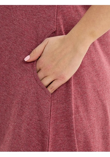 Varyaınspires Ev İçin Kadın Tunikü, Kadın Elbisesi, Pamuklu Ev Elbisesi 146878412 Bordo