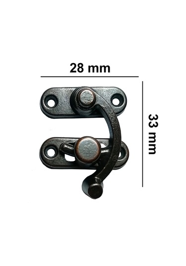 Orta Boy Kutu ve Sandık Aksesuar Seti Oksit Kilit Menteşe Köş Ayak ve Vida Takımı Hobi Ürünleri