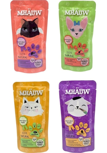 Mhauw 4 Farklı Karışık Lezzet Kedi Çorbası 4 x 80 G