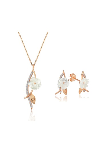 Mia Vento İtalyan Tasarım Bahar Senfonisi Flowers Gümüş İkili Set