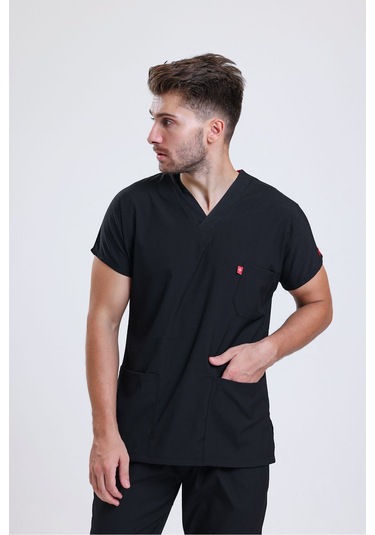 Likralı Üniforma Unisex Siyah