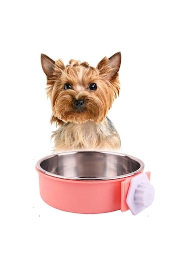 Cbtx Evcil Hayvan Besleyici Paslanmaz Çelik Köpek Kedi Kase Asılı Sabit