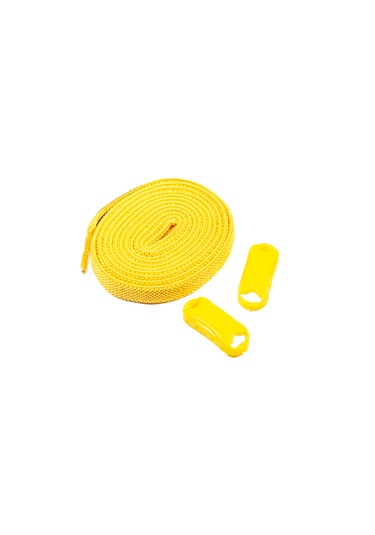 Elastik Sarı Akıllı Bağcık Tak Bırak Ayakkabı Bağcığı 100cm Sarı