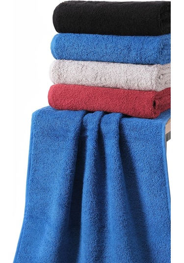 %100 Pamuk Bordo-parlement-gri-siyah Koyu Renkli 200 Gr 4'lü Kuaför, El, Yüz Ve Baş Havlusu Renkli