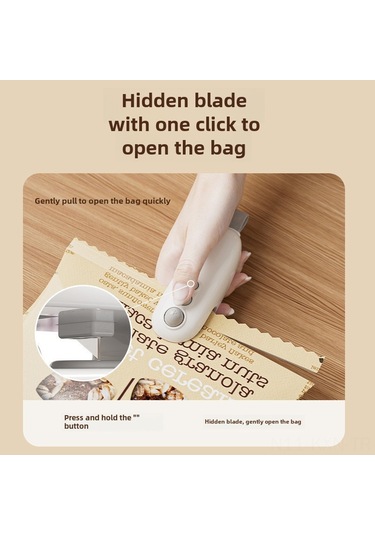 Kosona Mini Isıtmalı Paket Kapama Makinesi - Şarj Edilebilir, Taşınabilir, Gıda Muhafaza Ve Tazelik Sağlama Mavi