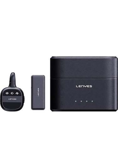 Lenyes Lm209 Lightning Portlu Kablosuz Yaka Mikrofonu Siyah