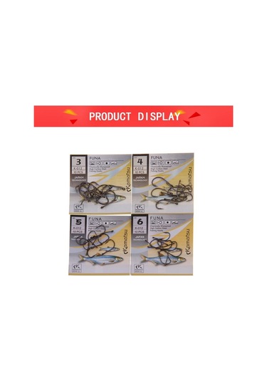 Balık Kral 50 Adet/grup Funa Size3-size12 Mustad Balıkçılık Anzol Dikenli Kanca Kanca Kanca Olta Takımı 5-package