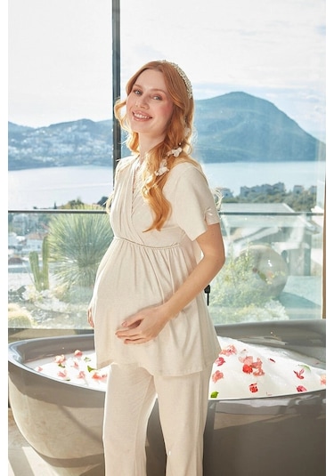 Modadua Aqua 26662 Pijama Takım Kremmelanj