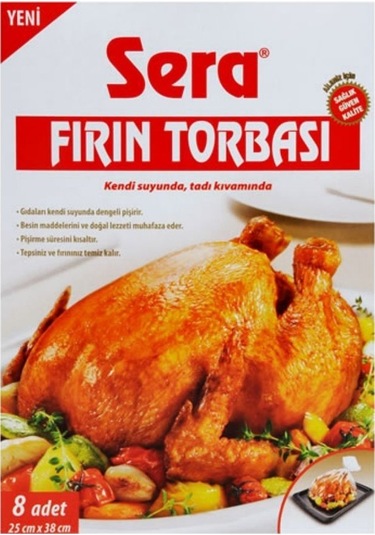 Sera Fırın Torbası 8 Adet 25 x 38 CM
